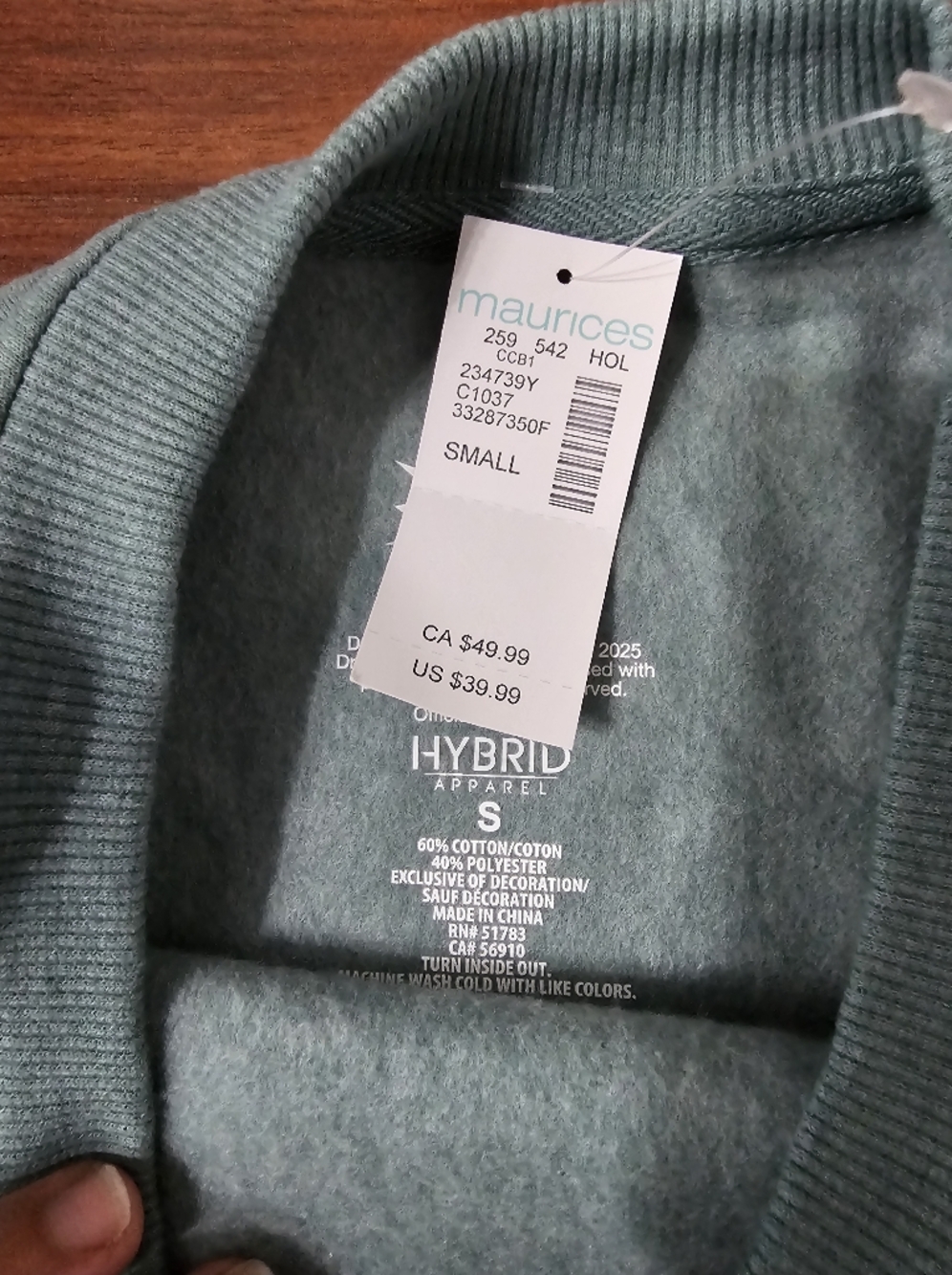 The Grinch Teal Pullover Sweatshirt - Picture 2 of 3